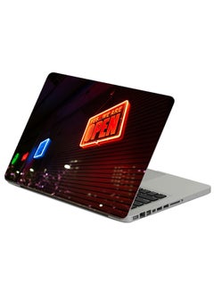 Sign Neon Printed Laptop Sticker Multicolour