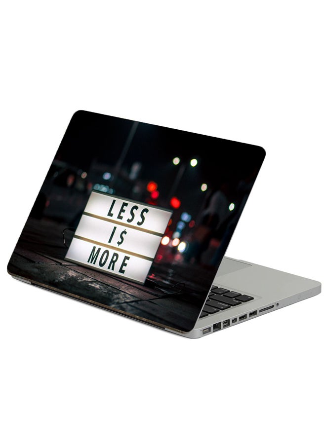 Fast Print Sign Inscription Printed Laptop Sticker Multicolour