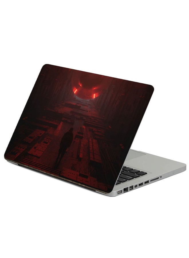 Fast Print Silhouette Space Printed Laptop Sticker Multicolour