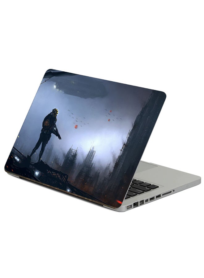 Fast Print People Weapons Printed Laptop Sticker Multicolour