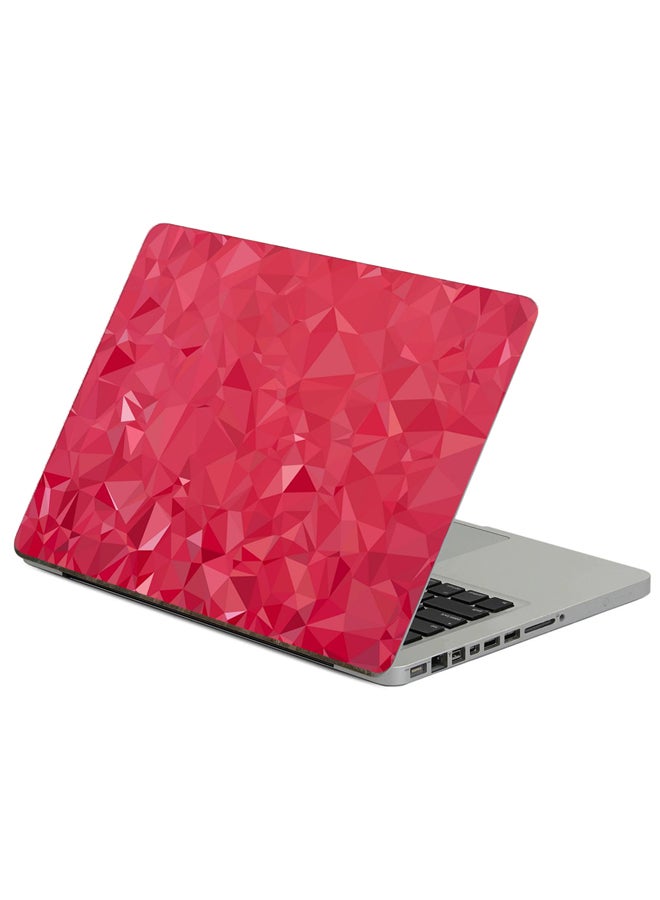 Fast Print Polygon Triangles Printed Laptop Sticker Multicolour