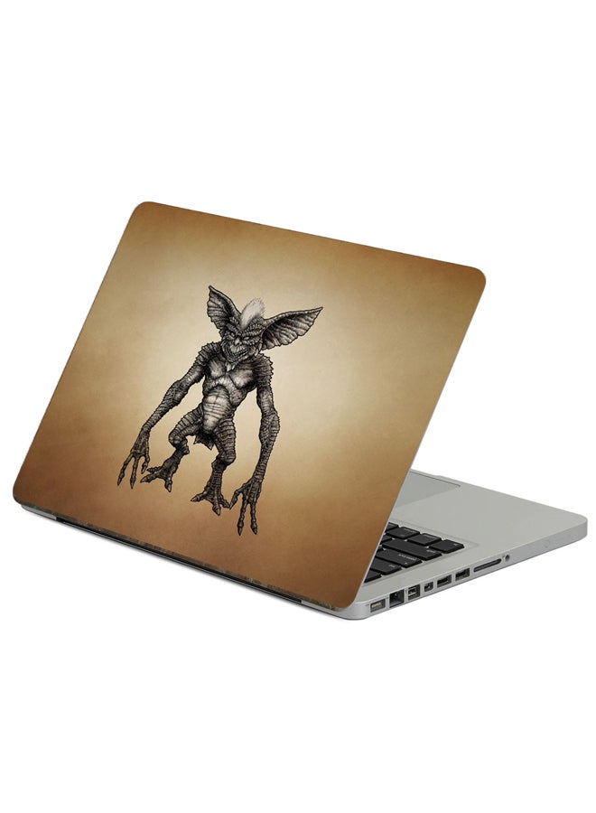 Gremlin Art Printed Laptop Sticker Multicolour