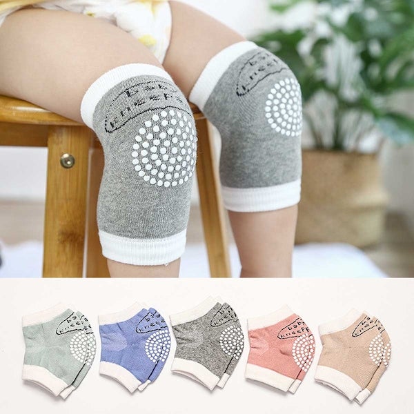 5-Pairs Of Baby's Breathable Anti-Fall Crawling Knee Pads Set  - Image 2