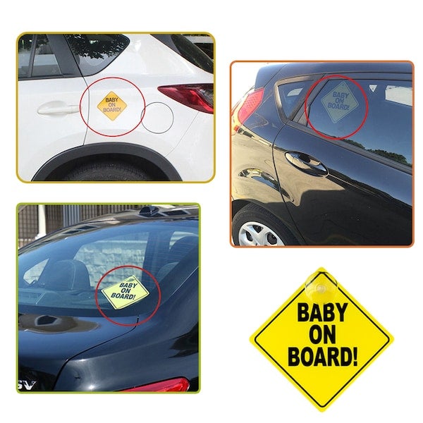 LO.BABY.VE - 1-Piece Baby on Board Sticker - Image 1
