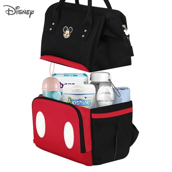 Disney Cartoon Patterned Multifunction Diaper Storage Bag - Image 5