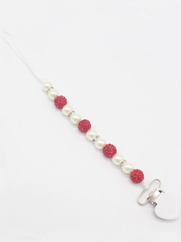 Clip Beaded Pacifier Holder Chain  - Image 4