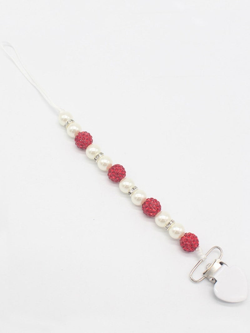 Clip Beaded Pacifier Holder Chain - Image 1