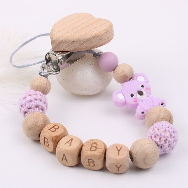 Silicone Koala Baby Pacifier Chain - Image 3