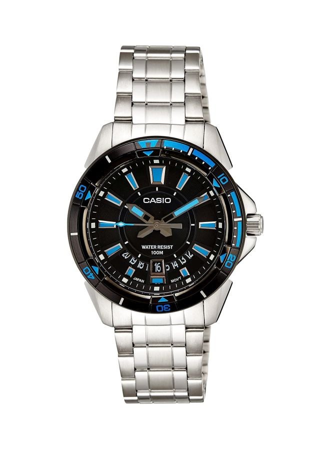 كاسيو ساعة يد إنتايسر بعقارب ومقاومة للماء طراز Mtd-1066D-1AVDF للرجال - Image 1