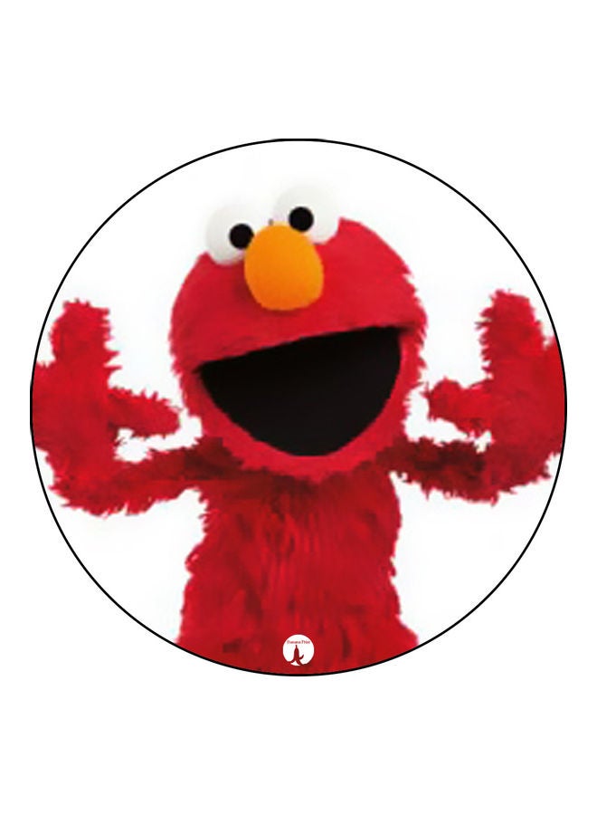 قاعدة ماوس عليها رسومات مطبوعة أسود / أزرق/ أبيض/ أحمر