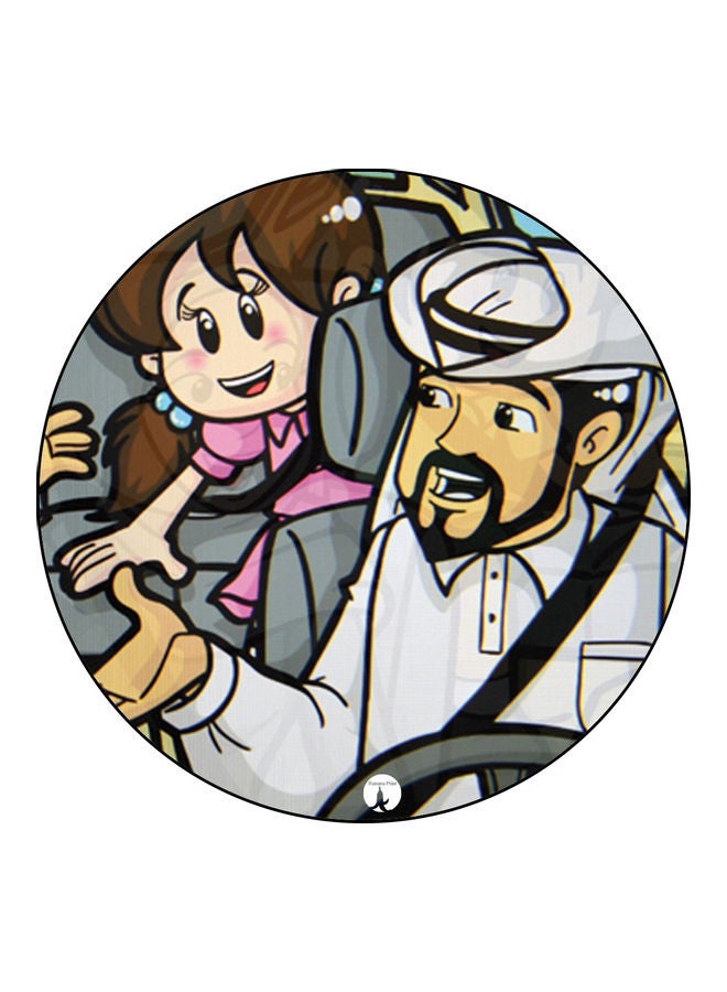 Cartoon Printed Mouse Pad Multicolour