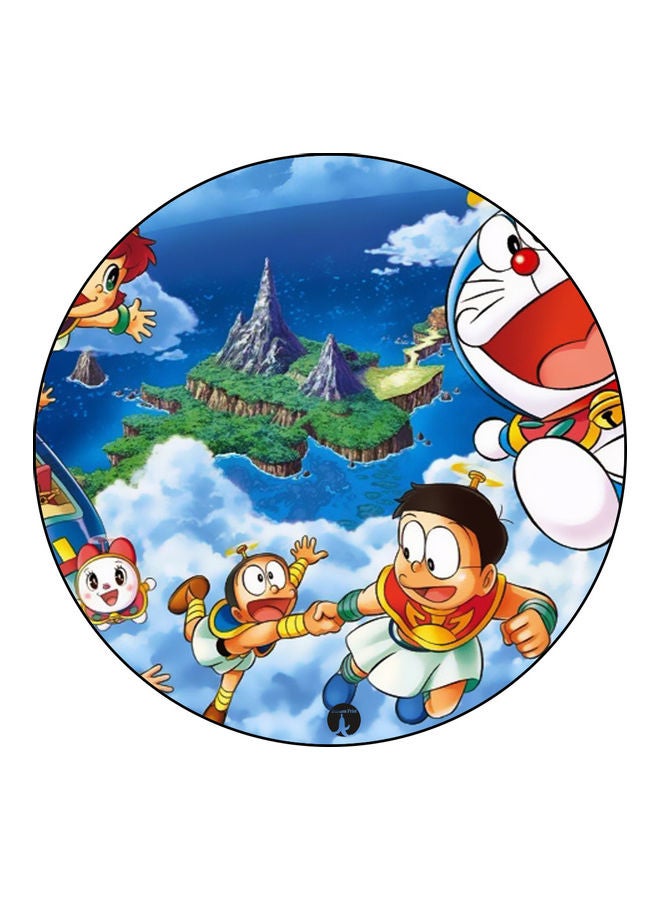 Printed Mouse Pad Blue/Green/White