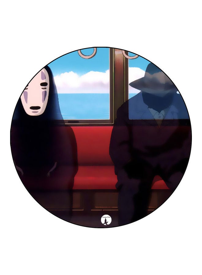 قاعدة ماوس عليها رسومات مطبوعة أحمر / أزرق / أسود