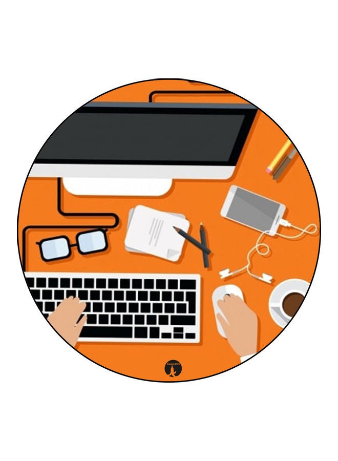 بي بي لوحة ماوس بطبعة رسوم متحركة متعدد الألوان