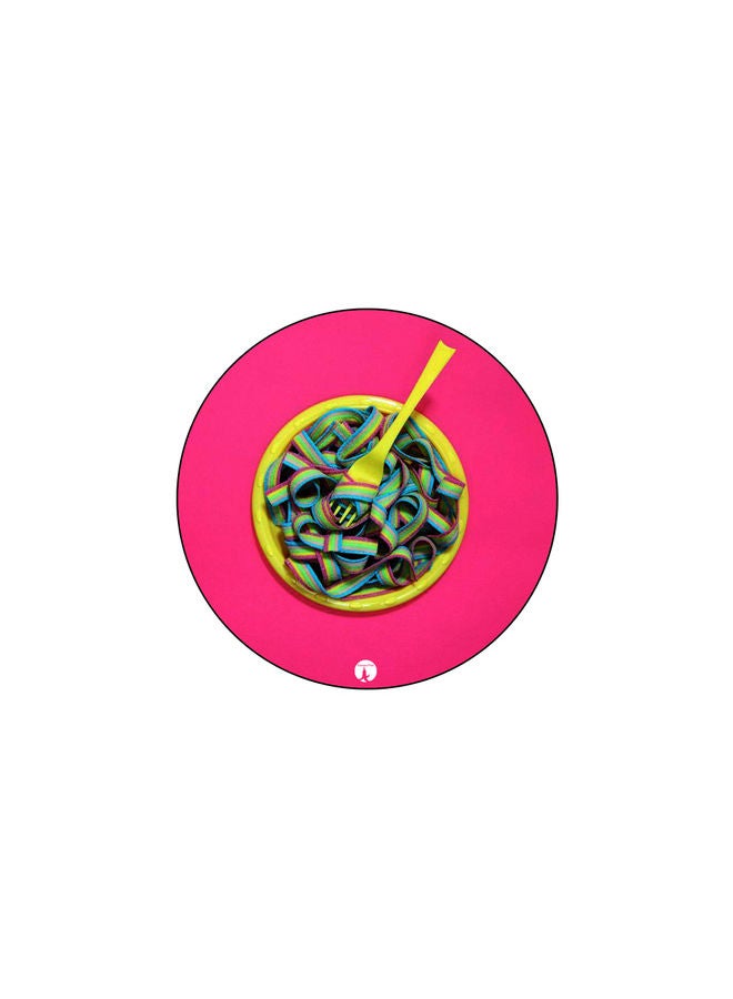 BP Printed Mouse Pad Pink/Yellow/Blue