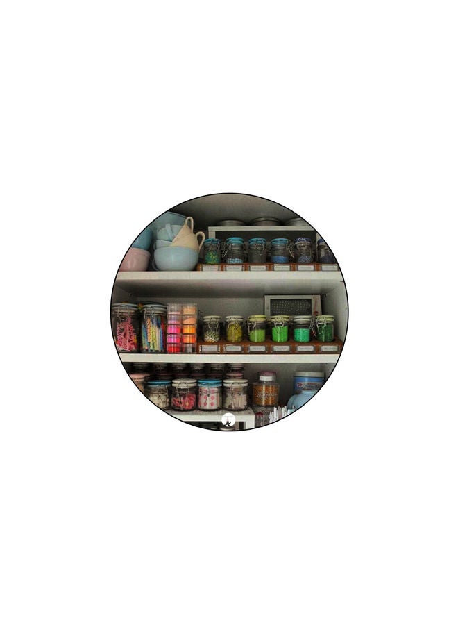 قاعدة ماوس عليها رسومات مطبوعة متعدد الألوان