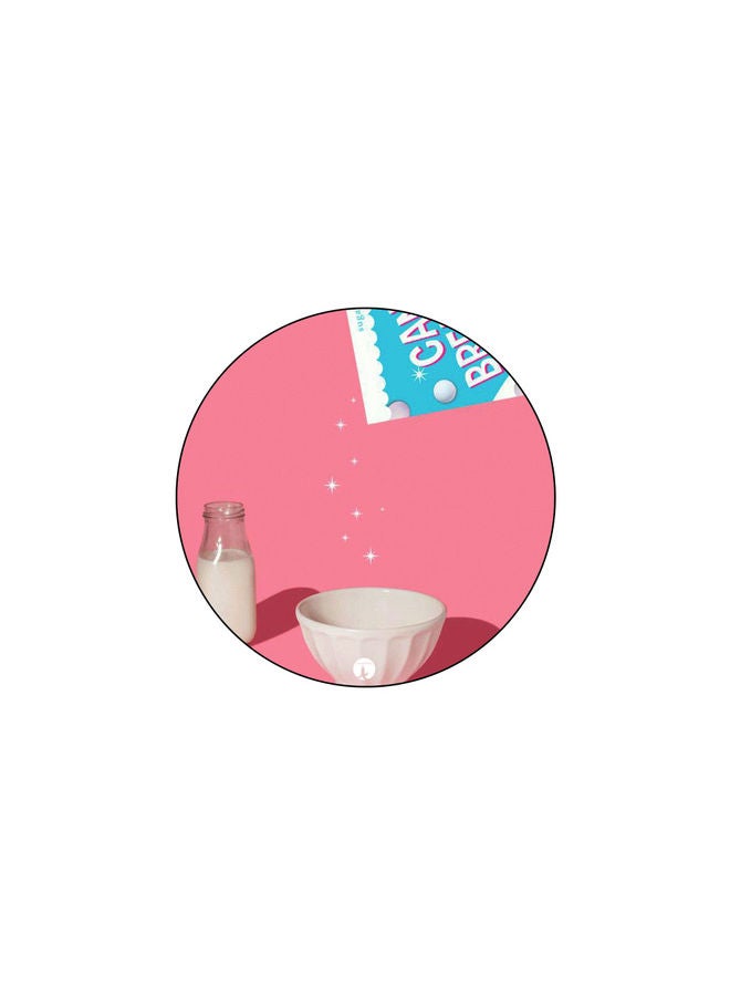 قاعدة ماوس عليها رسومات مطبوعة أزرق وردي