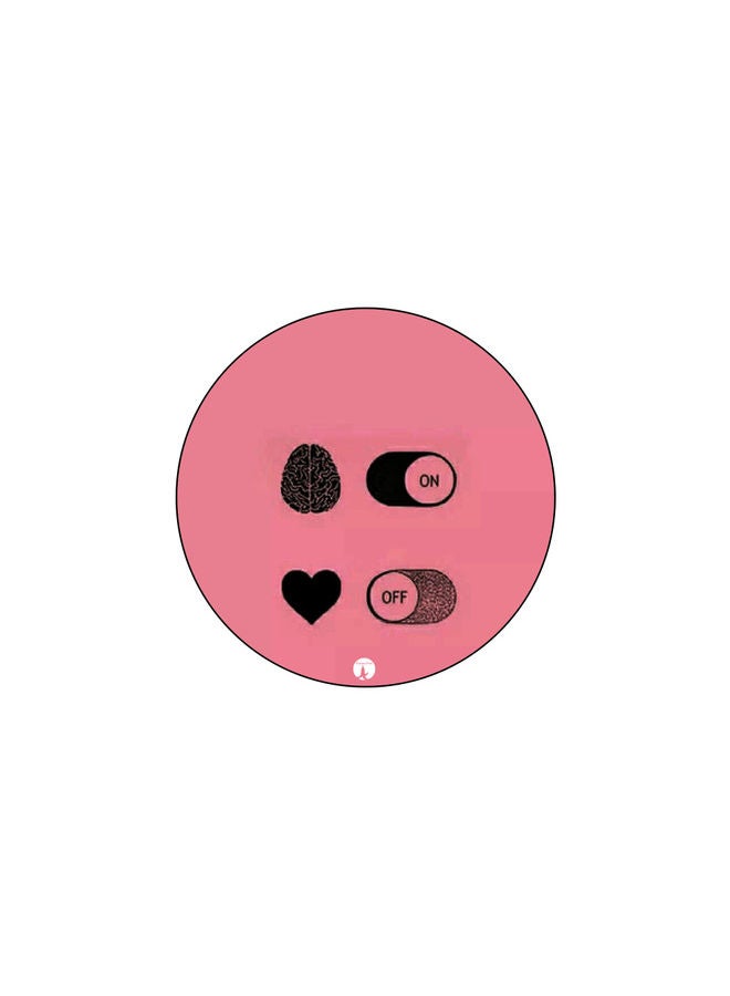 Printed Mouse Pad Pink/Black