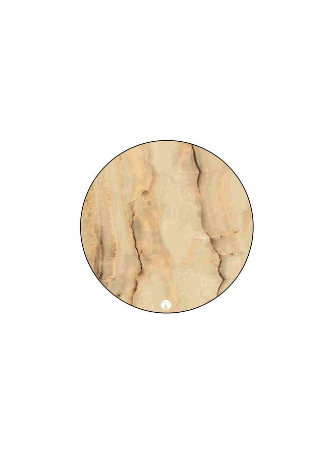 قاعدة ماوس عليها رسومات مطبوعة بيج / أسود