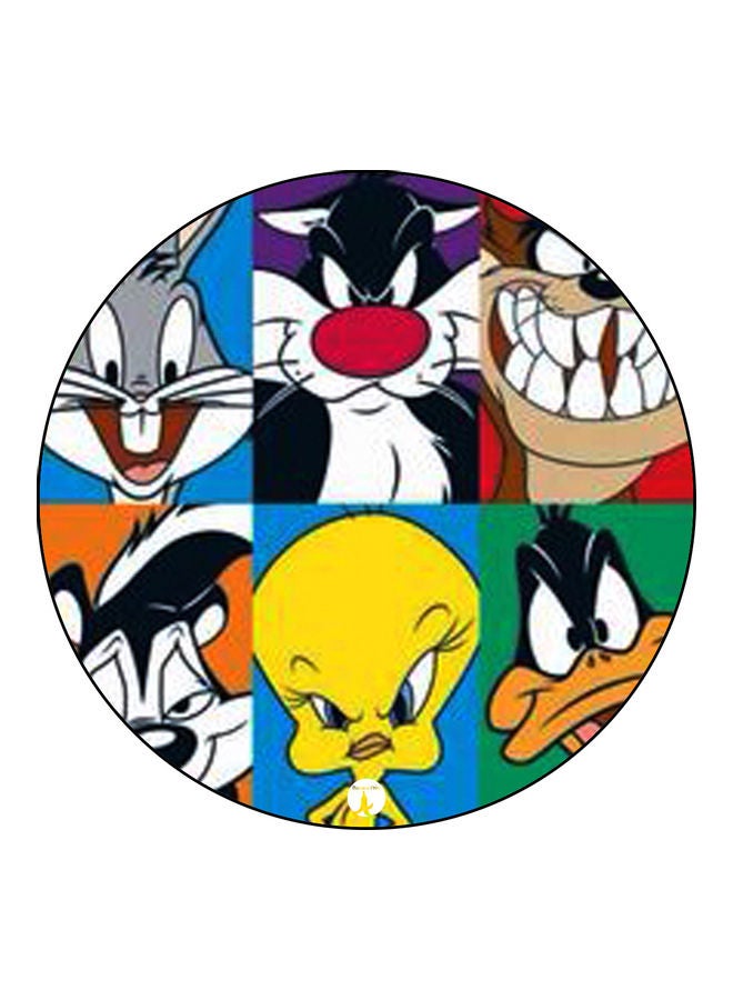 لوحة ماوس مزينة بطبعة متعدد الألوان