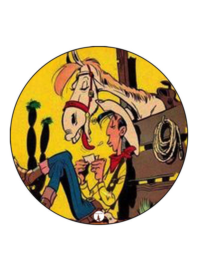 بي بي لوحة ماوس مزينة بطبعة متعدد الألوان