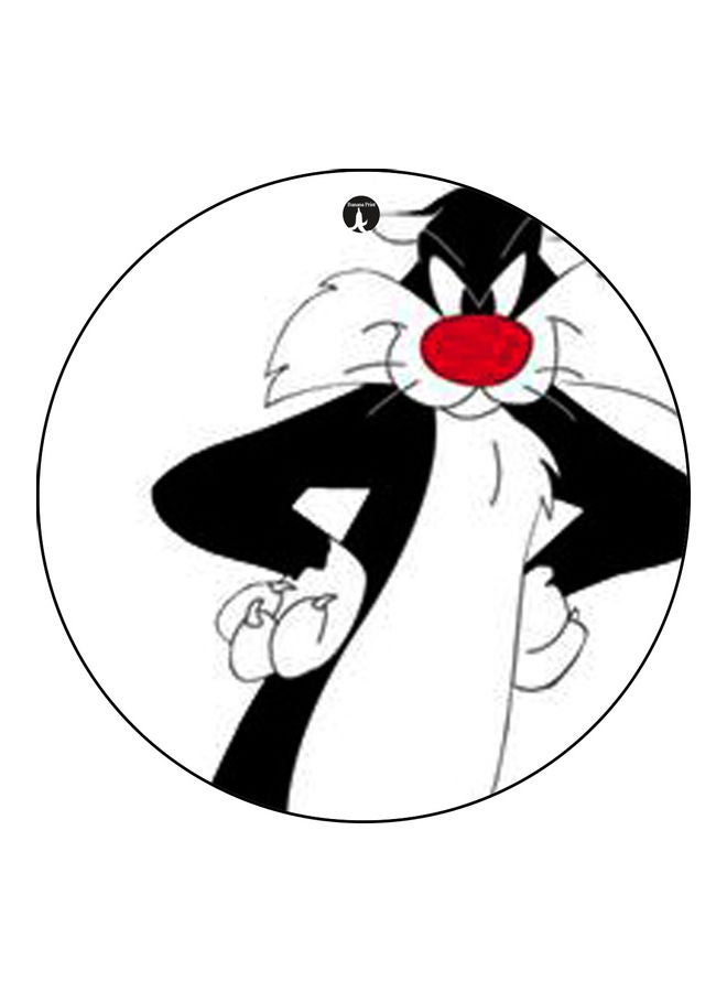 Printed Mouse Pad White/Black/Red