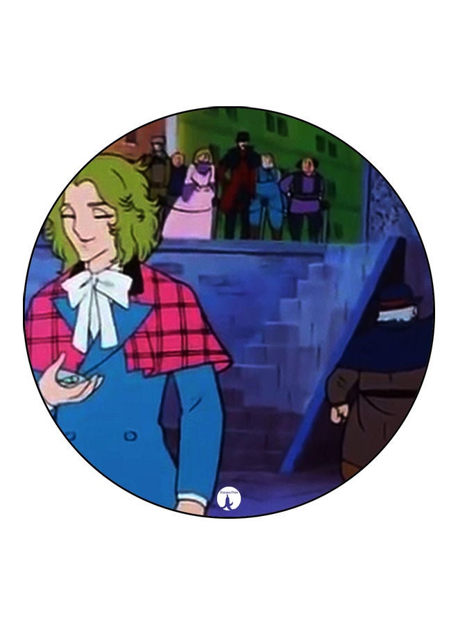 Printed Mouse Pad Blue/Green/White