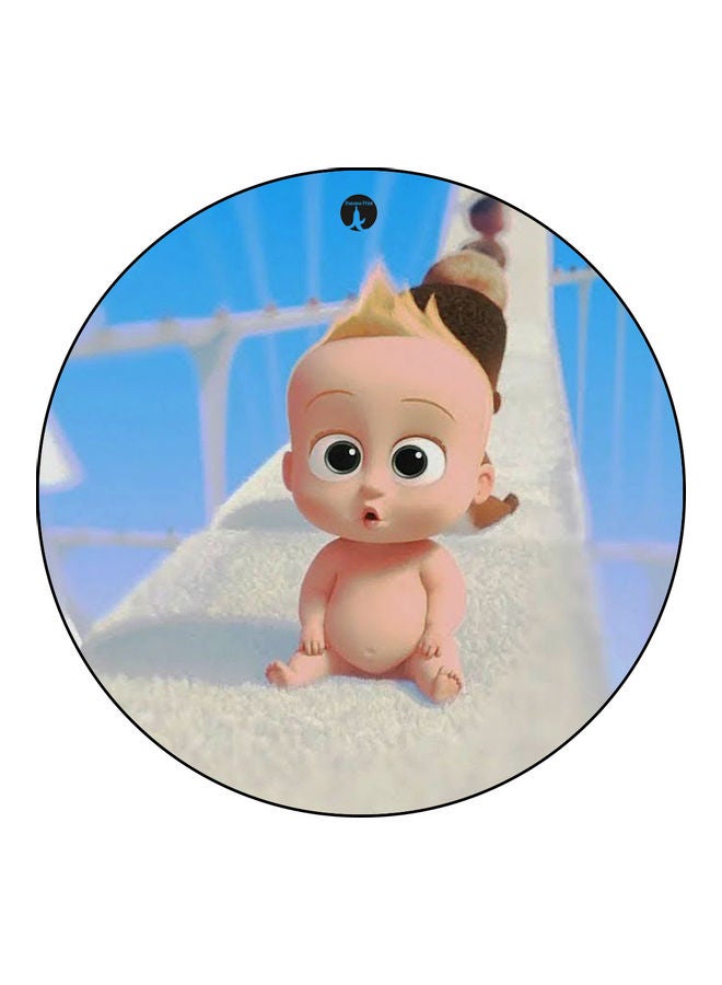 BP Printed Mouse Pad White/Blue/Beige