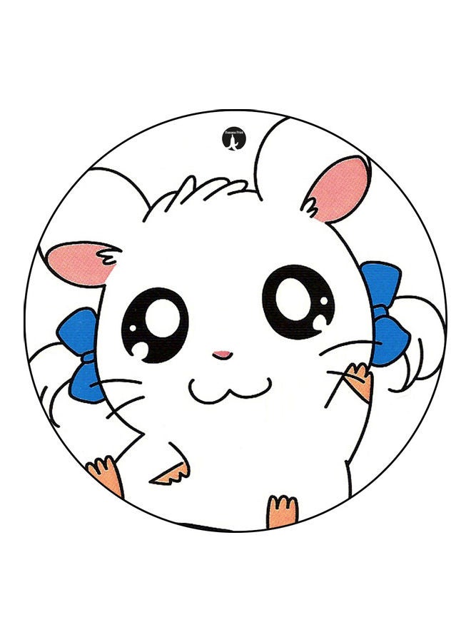 Printed Mouse Pad White/Pink/Blue
