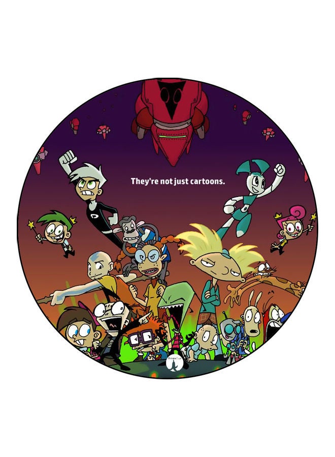 بي بي لوحة ماوس مزينة بطبعة متعدد الألوان