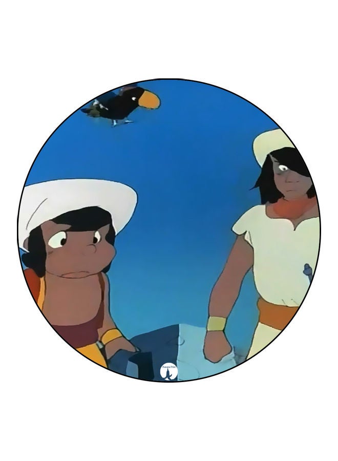 قاعدة ماوس عليها رسومات مطبوعة متعدد الألوان