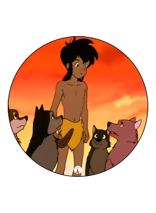 بي بي لوحة ماوس مزينة بطبعة متعدد الألوان