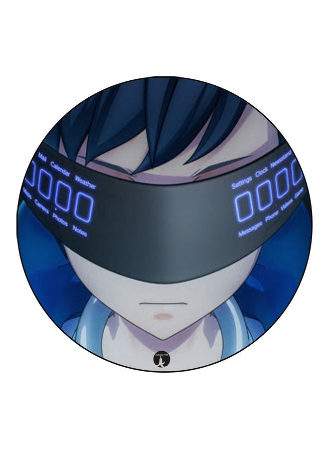 BP Printed Mouse Pad Blue/Black/Beige