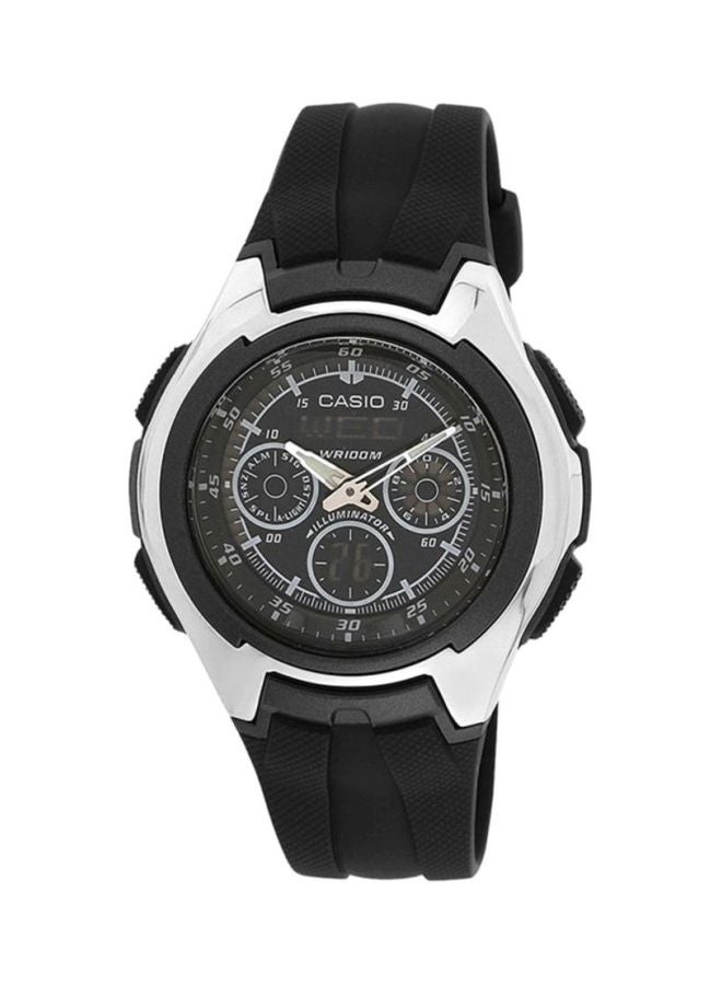 CASIO Men's Youth Water Resistant Analog Watch AQ-163W-1B1 - Image 1