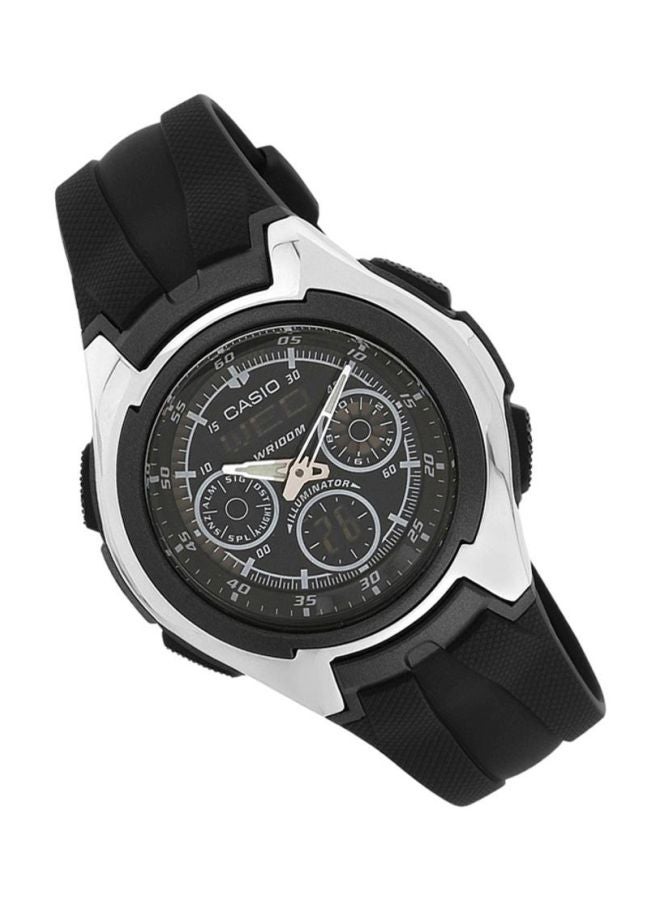 CASIO Men's Youth Water Resistant Analog Watch AQ-163W-1B1 - Image 4