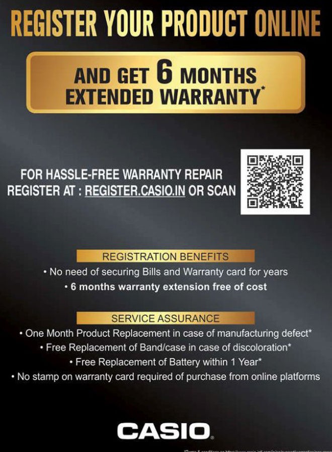 CASIO Enticer Water Resistant Analog Watch Ltp-1410D-4AV - Image 3