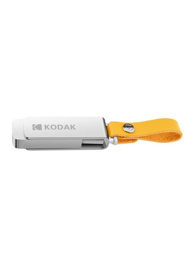 Kodak Waterproof USB 3.0 Flash Drive With Sling C6681-16-L Silver/Yellow  - Image 1