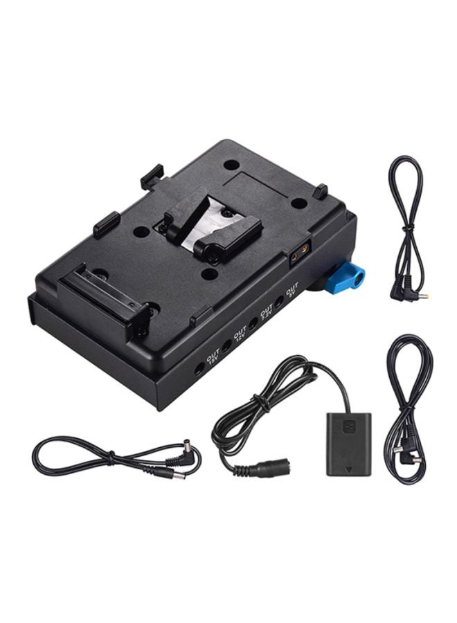 ANDOER V Mount V-Lock Battery Plate Adapter Black - Image 1