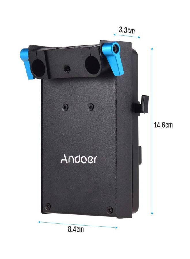 ANDOER V Mount V-Lock Battery Plate Adapter Black - Image 4