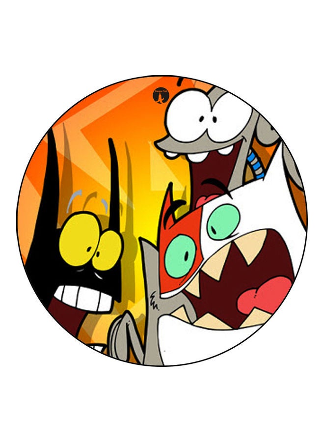 قاعدة ماوس عليها رسومات مطبوعة متعدد الألوان