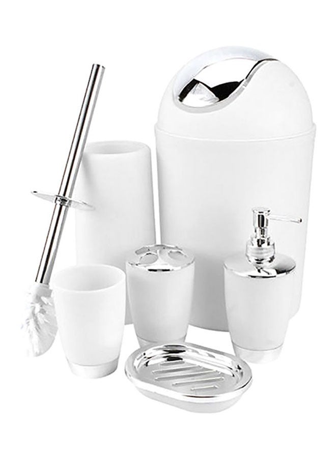 Voberry 6-Piece Bathroom Set White - Image 1