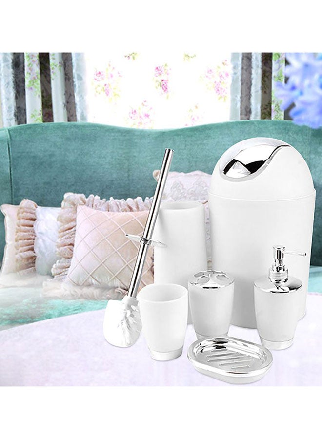 Voberry 6-Piece Bathroom Set White - Image 2