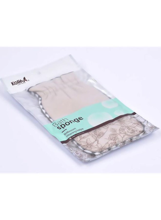 Home Concept Foam Bath Shower Sponge Beige 30x18x2cm  - Image 2
