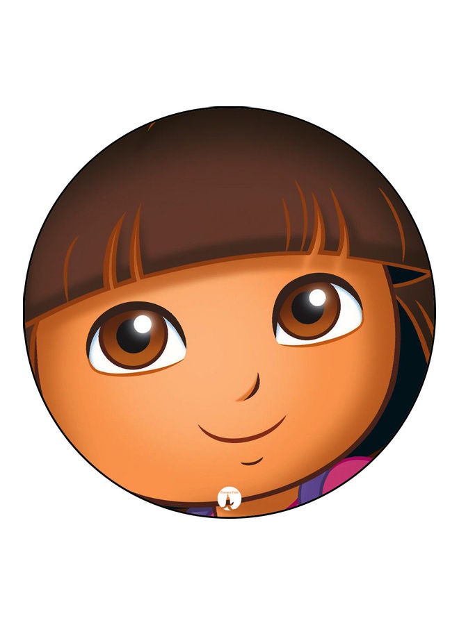 Printed Mouse Pad Beige/Brown