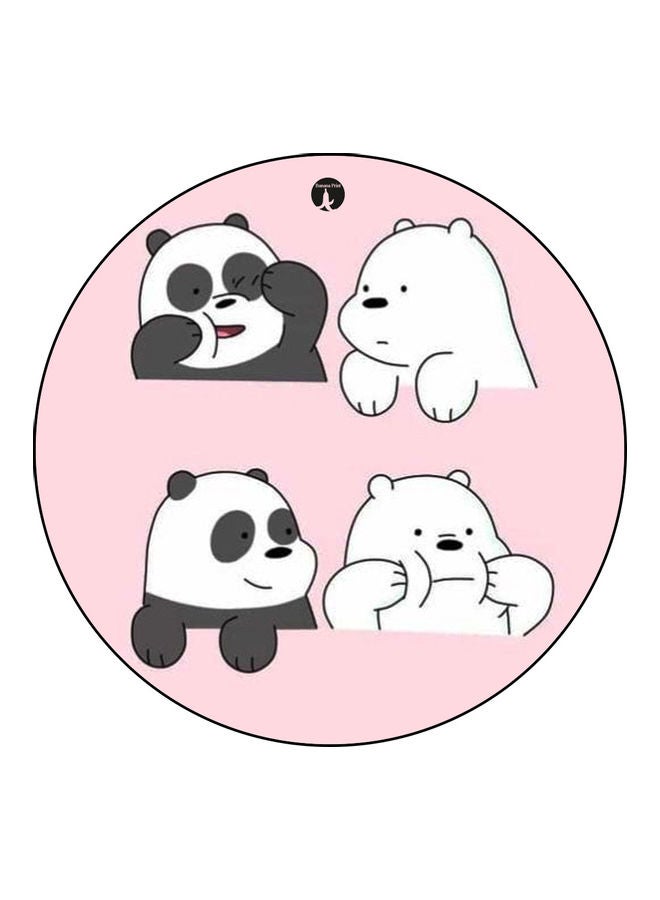 BP Printed Mouse Pad Pink/White/Black