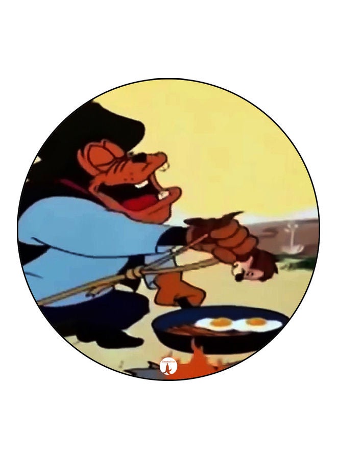 قاعدة ماوس عليها رسومات مطبوعة متعدد الألوان