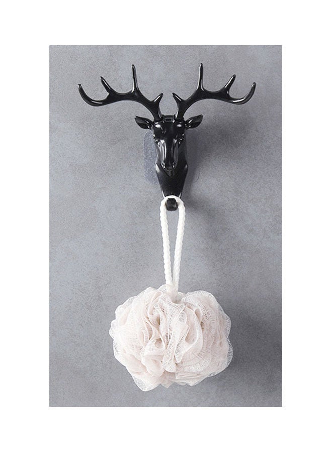 fashionhome Deer Head With Antler Adhesive Hook Black 18.5x17cm - Image 4