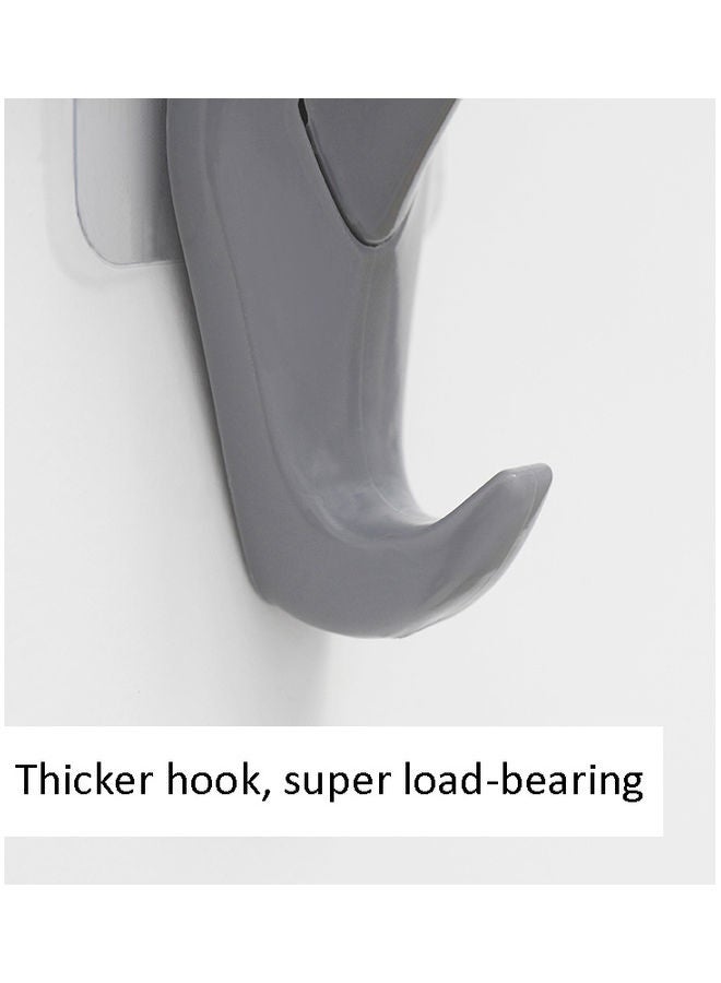 fashionhome Deer Head With Antler Adhesive Hook Grey 18.5x17cm  - Image 3