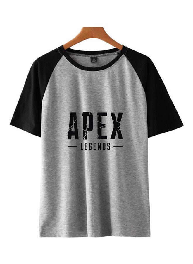 تيشيرت بطبعة حروف Apex Legends" رمادي/أسود - Image 1