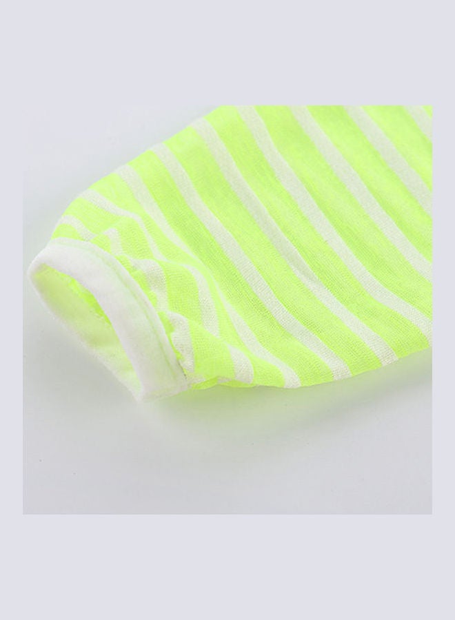 Summer Sun Protection Hooded Stripe Sweatshirt Green - Image 5